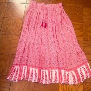 ZARA TRAFALUC size small woman Floral Maxi Skirt
